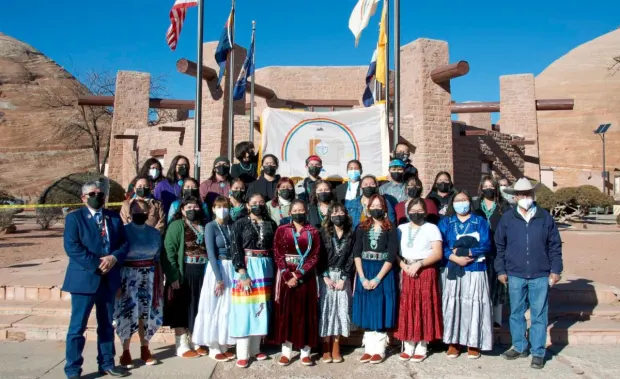 How a Navajo Language Unity Club amplifies students’ voices Navajo-Language-Unity-Club-members