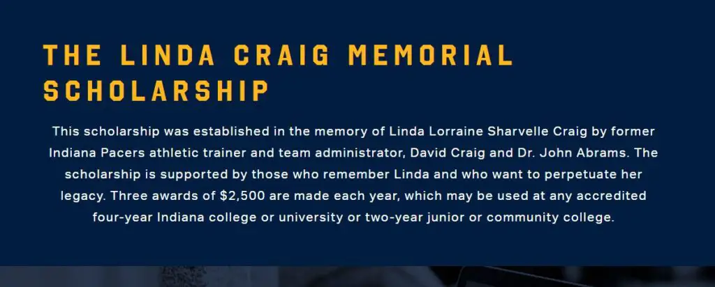 Linda Craig Memorial Scholarship