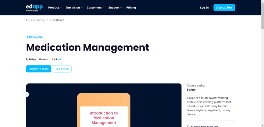 Medication Management by EdApp