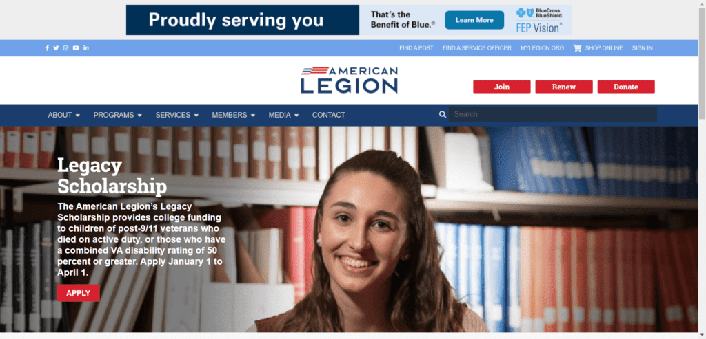 American Legion Legacy Scholarship