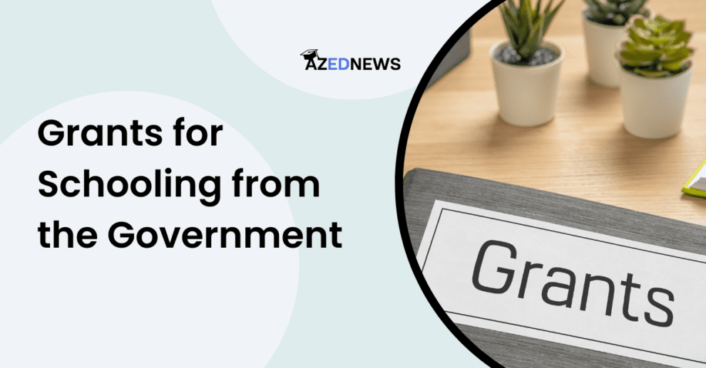 Grants for Schooling from the Government
