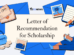 Letter of Recommendation for Scholarship