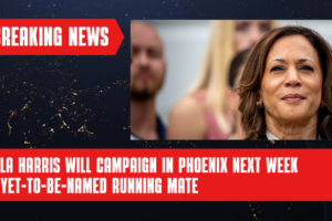 Kamala Harris will campaign in Phoenix next week with yet-to-be-named running mate