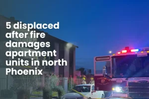 5 displaced after fire damages apartment units in north Phoenix