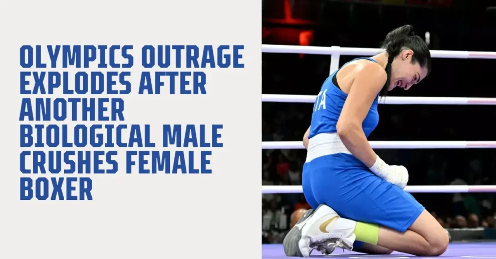 Olympics Outrage Explodes After ANOTHER Biological Male Crushes Female Boxer