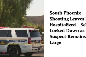 South Phoenix Shooting Leaves Man Hospitalized – Schools Locked Down as Suspect Remains at Large