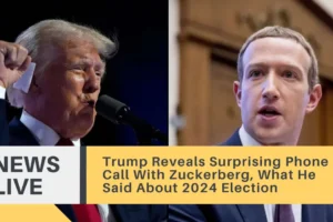 Trump Reveals Surprising Phone Call With Zuckerberg, What He Said About 2024 Election