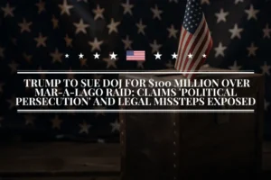 Trump to Sue DOJ for $100 Million Over Mar-a-Lago Raid Claims 'Political Persecution' and Legal Missteps Exposed