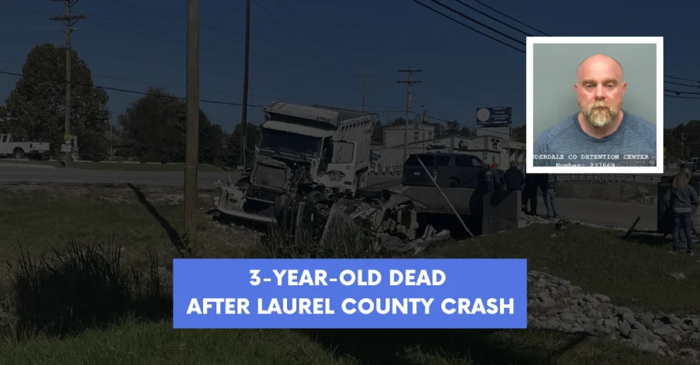 3 year old dead after Laurel County crash