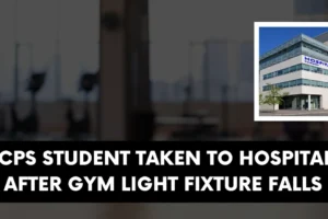 FCPS student taken to hospital after gym light fixture falls