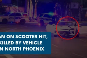 Man on scooter hit killed by vehicle in north Phoenix