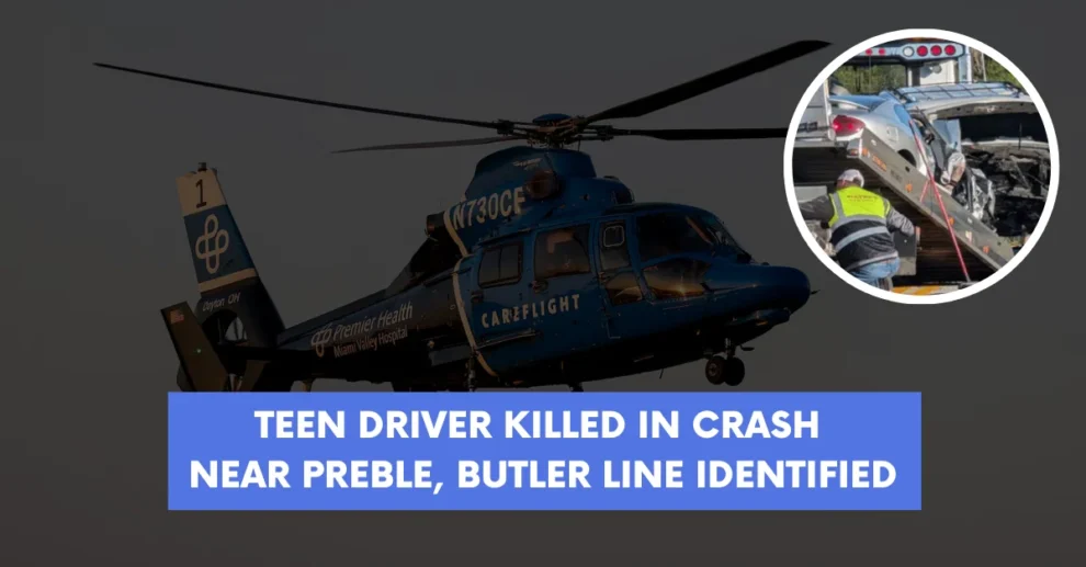 Teen driver killed in crash near Preble Butler line identified