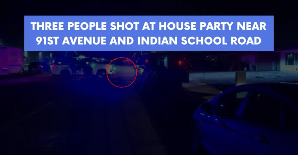 Three people shot at house party near 91st Avenue and Indian School Road