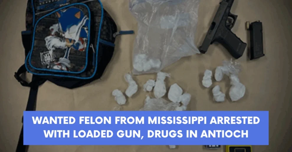 Wanted felon from Mississippi arrested with loaded gun drugs in Antioch